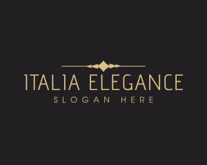 Elegant Deluxe Wordmark logo design