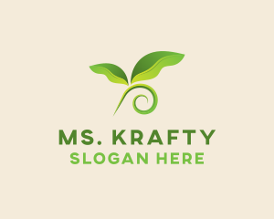 Natural Botanical Leaves Logo