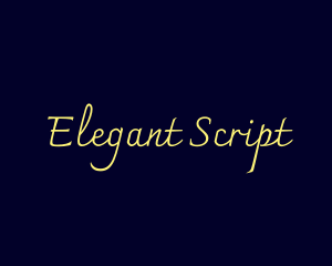 Elegant Script Business logo design