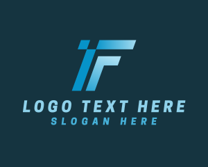 Freight - Express Logistics Letter F logo design