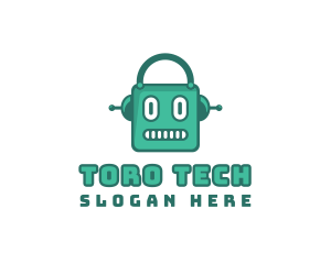 Robot Cyborg Machine logo design