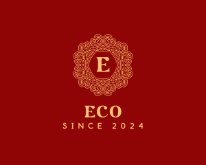 Expensive - Golden Oriental Embellishment logo design