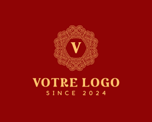 Luxurious - Golden Oriental Embellishment logo design