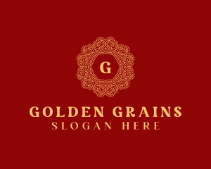 Golden Oriental Embellishment logo design