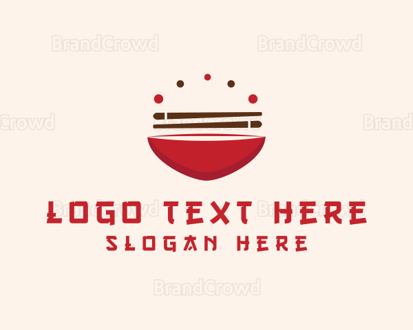 Asian Food Bowl Restaurant Logo