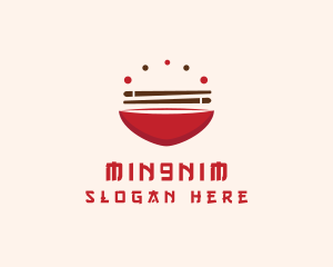 Asian Food Bowl Restaurant Logo