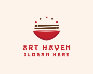 Asian Food Bowl Restaurant logo design