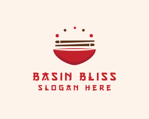 Asian Food Bowl Restaurant logo design