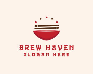 Asian Food Bowl Restaurant logo design