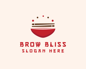 Asian Food Bowl Restaurant logo design