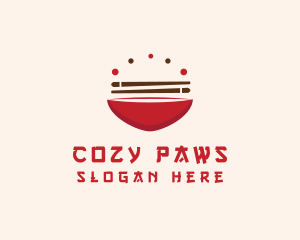 Asian Food Bowl Restaurant logo design