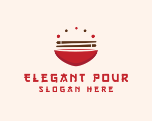 Asian Food Bowl Restaurant logo design