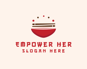 Asian Food Bowl Restaurant logo design