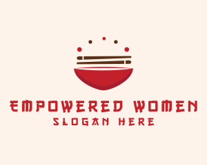 Asian Food Bowl Restaurant logo design