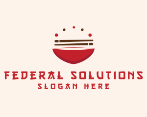 Asian Food Bowl Restaurant logo design