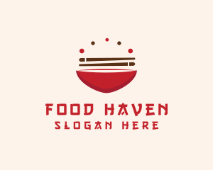 Asian Food Bowl Restaurant logo design