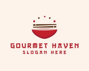 Asian Food Bowl Restaurant logo design