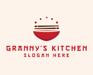 Asian Food Bowl Restaurant logo design