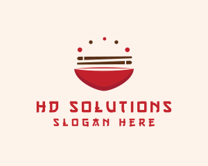 Asian Food Bowl Restaurant logo design