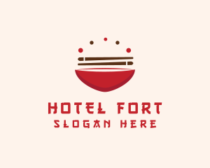 Asian Food Bowl Restaurant logo design