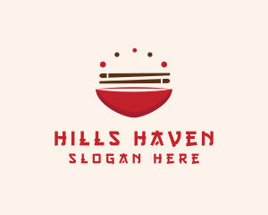 Asian Food Bowl Restaurant logo design