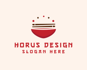 Asian Food Bowl Restaurant logo design