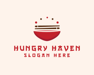 Asian Food Bowl Restaurant logo design