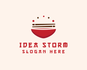 Asian Food Bowl Restaurant logo design