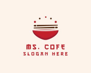 Asian Food Bowl Restaurant logo design