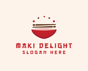 Asian Food Bowl Restaurant logo design