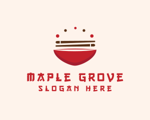 Asian Food Bowl Restaurant logo design