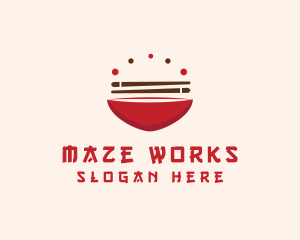 Asian Food Bowl Restaurant logo design