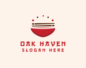 Asian Food Bowl Restaurant logo design