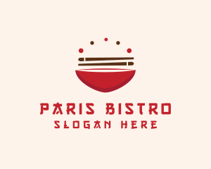 Asian Food Bowl Restaurant logo design