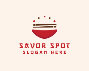 Asian Food Bowl Restaurant logo design