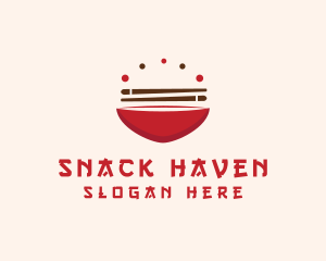 Asian Food Bowl Restaurant logo design