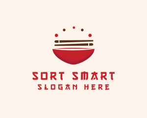 Asian Food Bowl Restaurant logo design