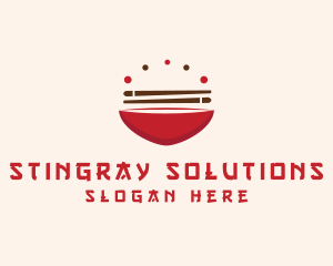 Asian Food Bowl Restaurant logo design