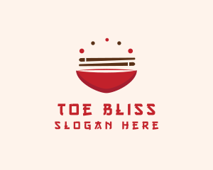 Asian Food Bowl Restaurant logo design