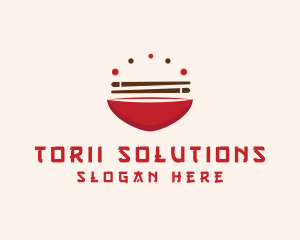 Asian Food Bowl Restaurant logo design