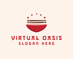 Asian Food Bowl Restaurant logo design