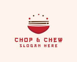 Bowls - Asian Food Bowl Restaurant logo design