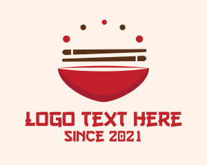 Poke - Asian Food Bowl Restaurant logo design