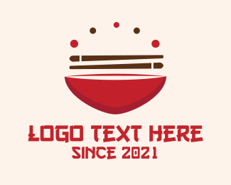Asian Food Bowl Restaurant Logo