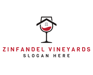 Wine Glass House logo design