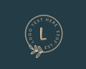 Leaf - Organic Leaf Wreath logo design