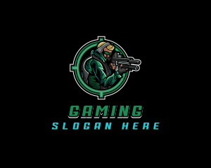 Competitive - Soldier Military Shooting logo design