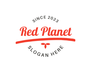 Funky Red Wordmark logo design