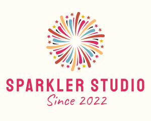 Theme Park Fireworks logo design