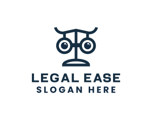 Law - Eyeglasses Scale Law logo design